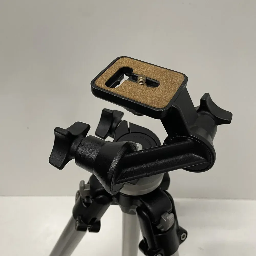Vintage Bogen 3001/190 Tripod with 3025 3-Way Pan Tilt Head Made in Italy Good